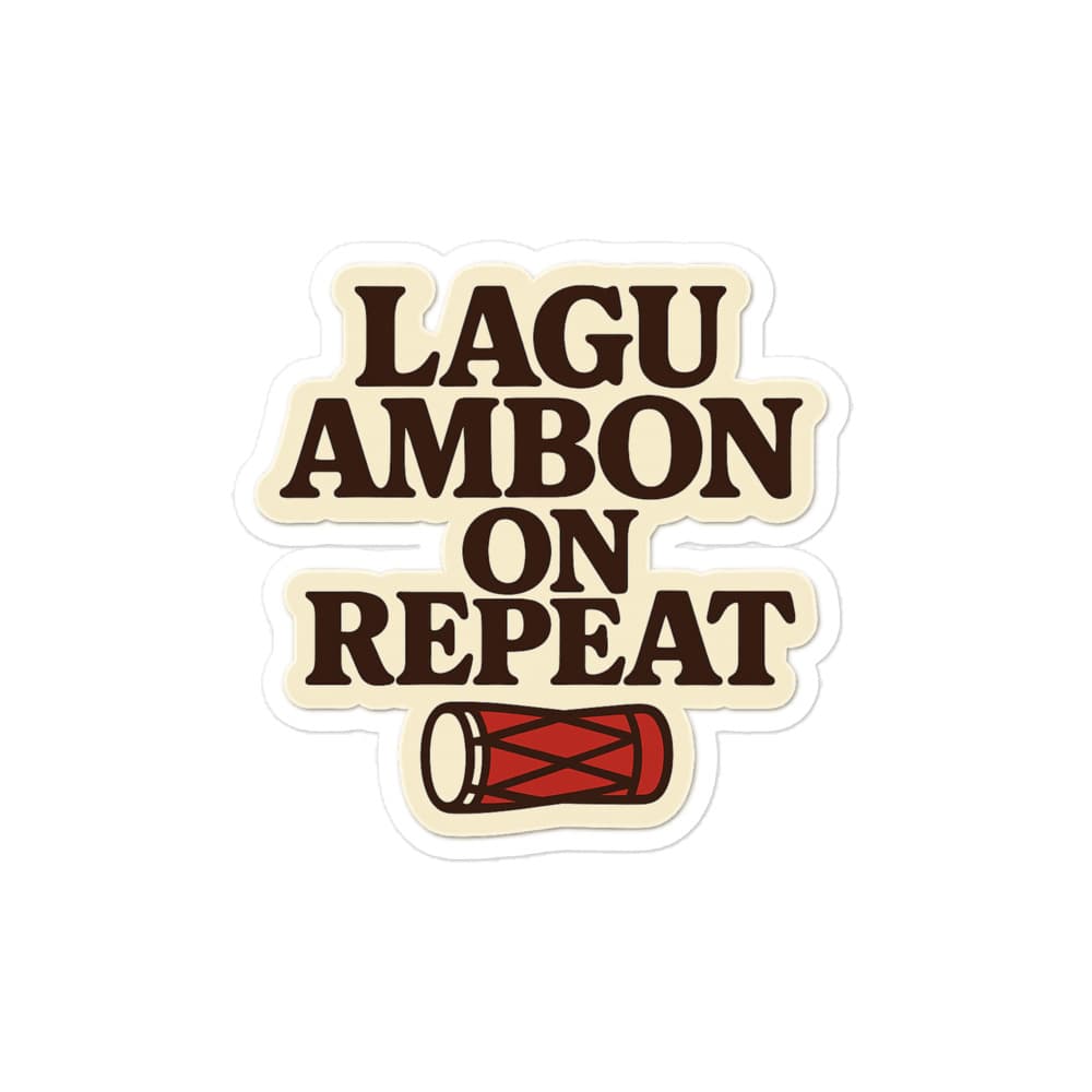 Stiker Lagu Ambon On Repeat – view 2