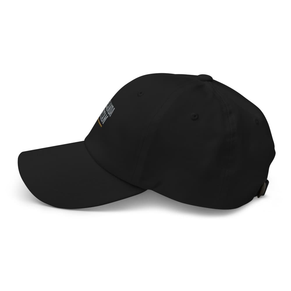 Topi Dad Hat Tipografi Belanda Hitam – view 4