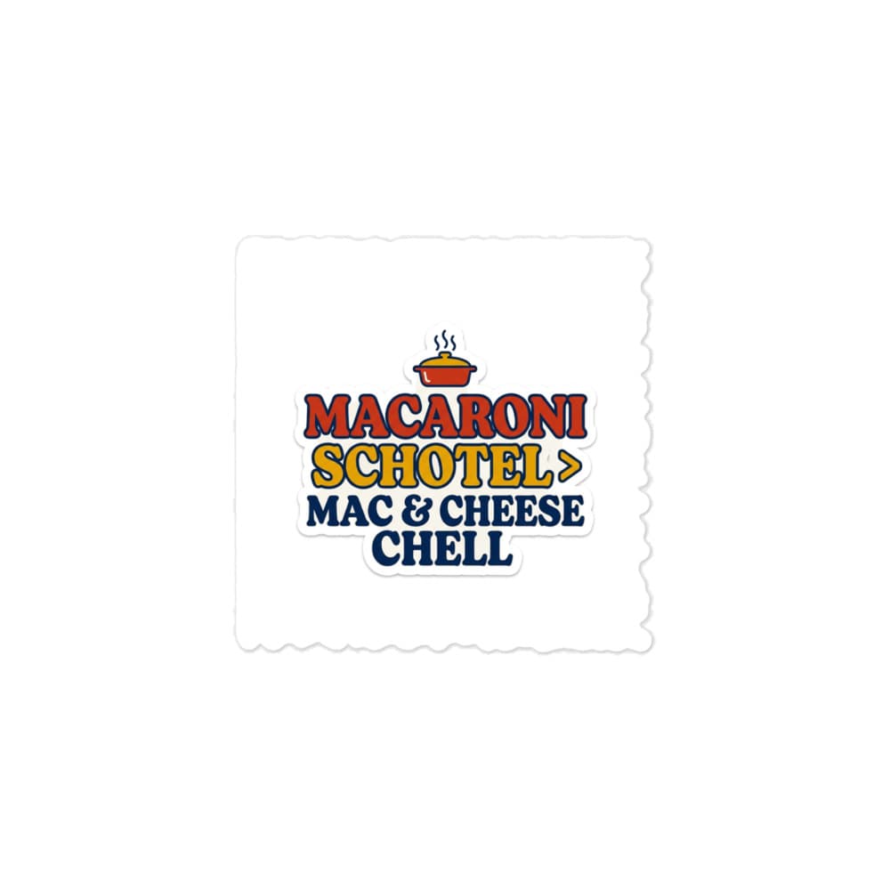 Stiker Vinyl Schotel Over Mac & Cheese