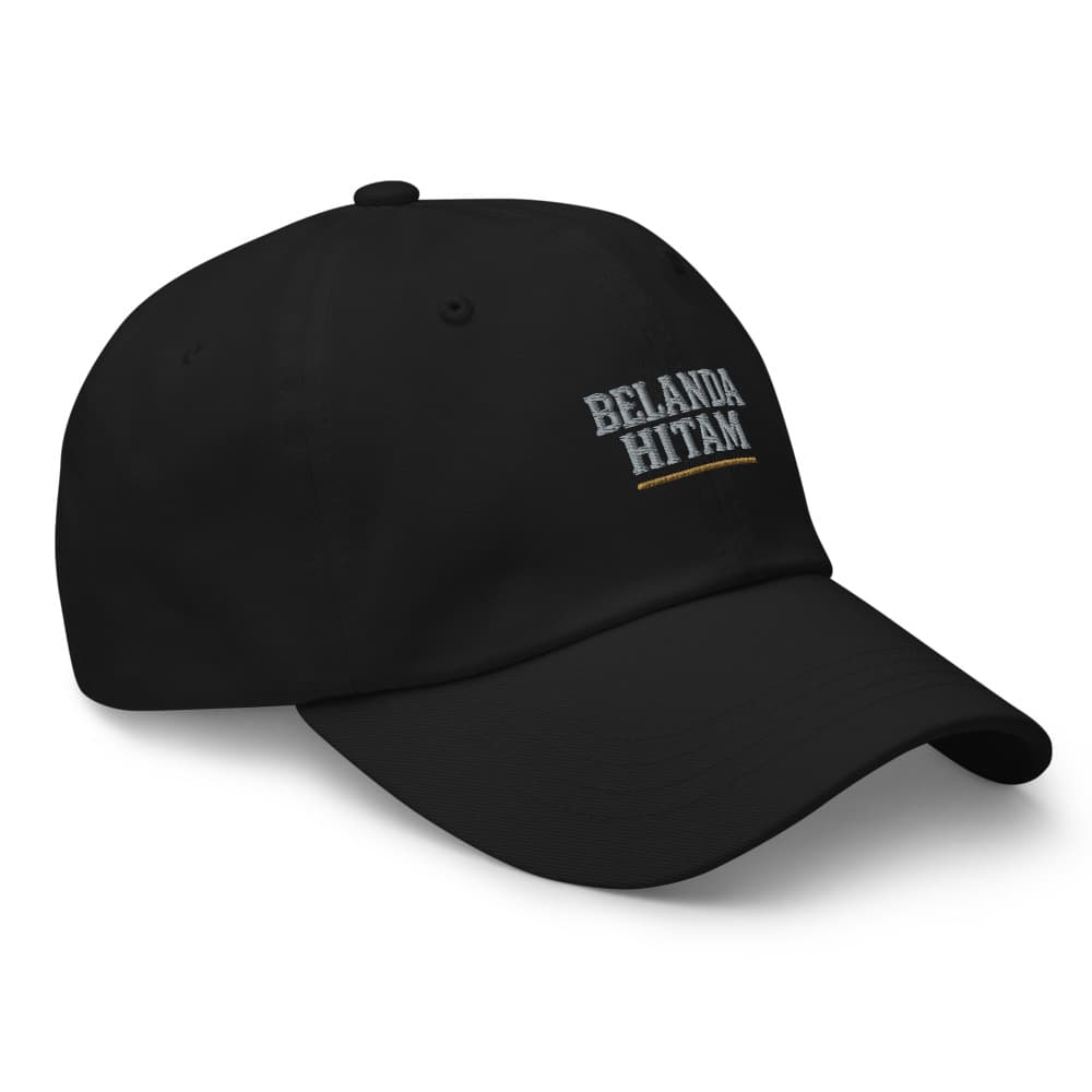 Topi Dad Hat Tipografi Belanda Hitam – view 3