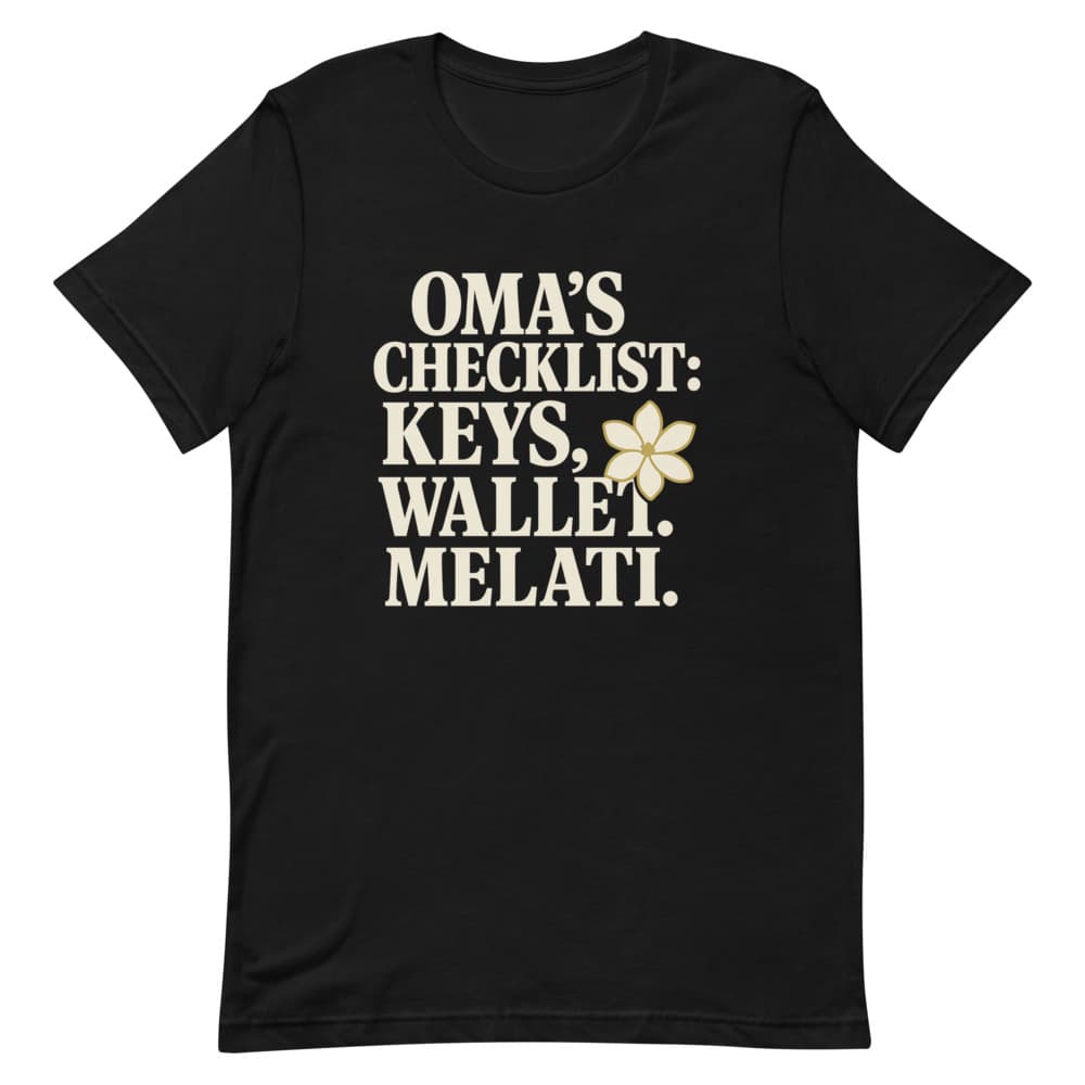 Kaos Katun Tebal Oma's Checklist – view 2