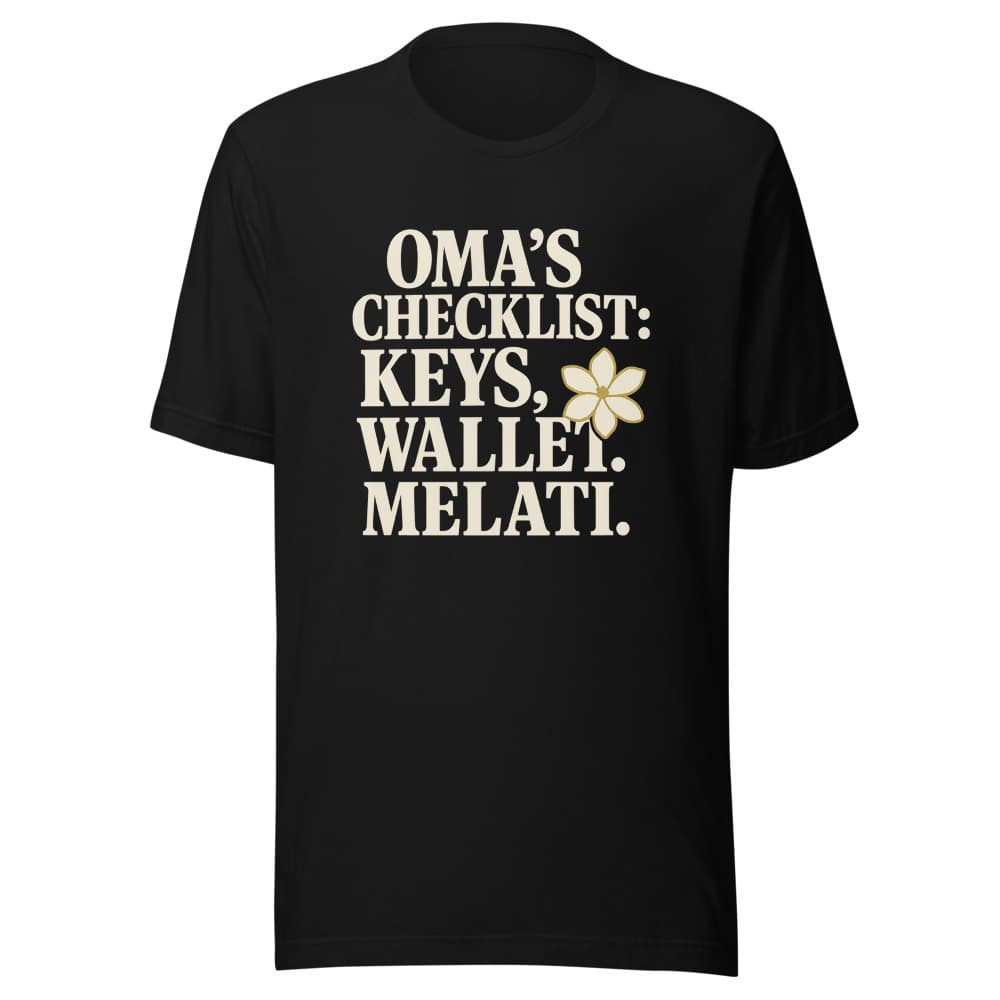 Kaos Katun Tebal Oma's Checklist