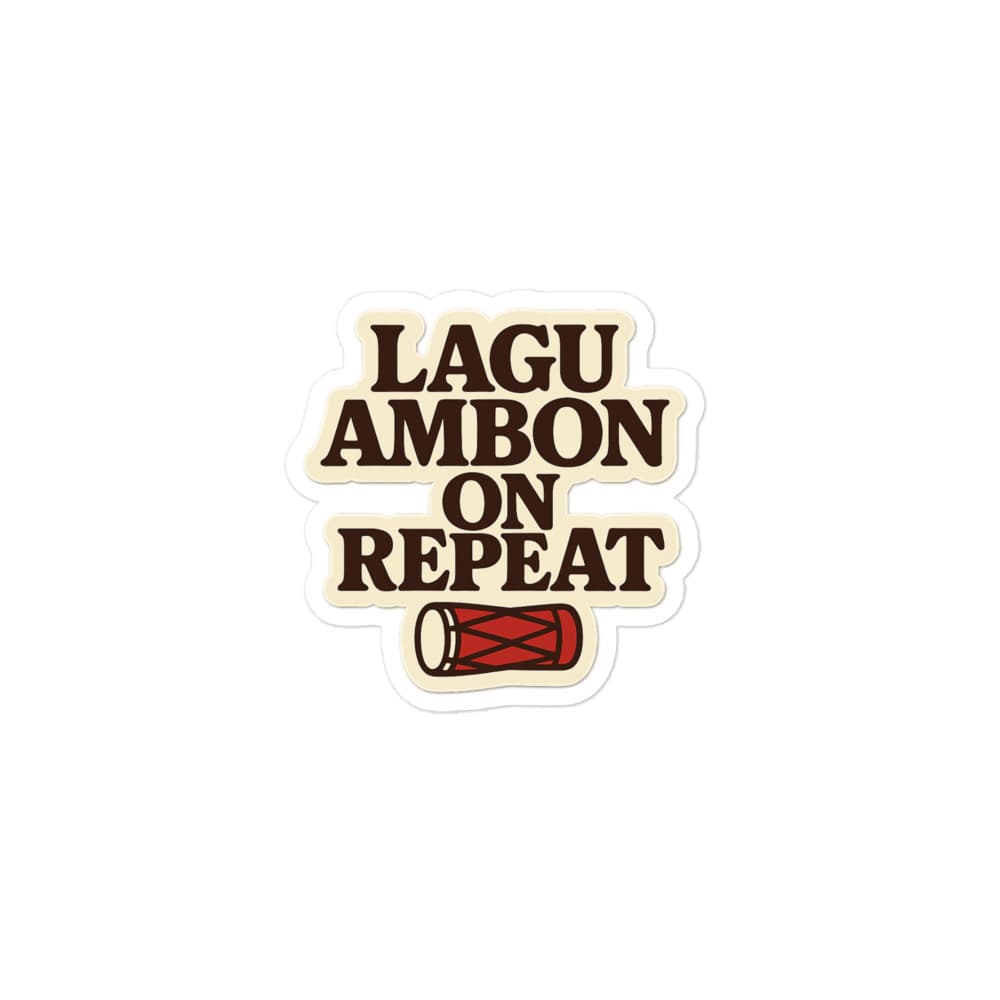 Stiker Lagu Ambon On Repeat