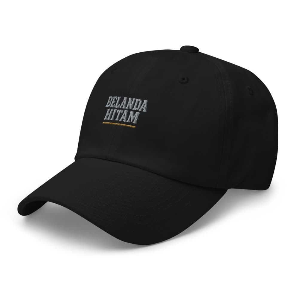 Topi Dad Hat Tipografi Belanda Hitam – view 5