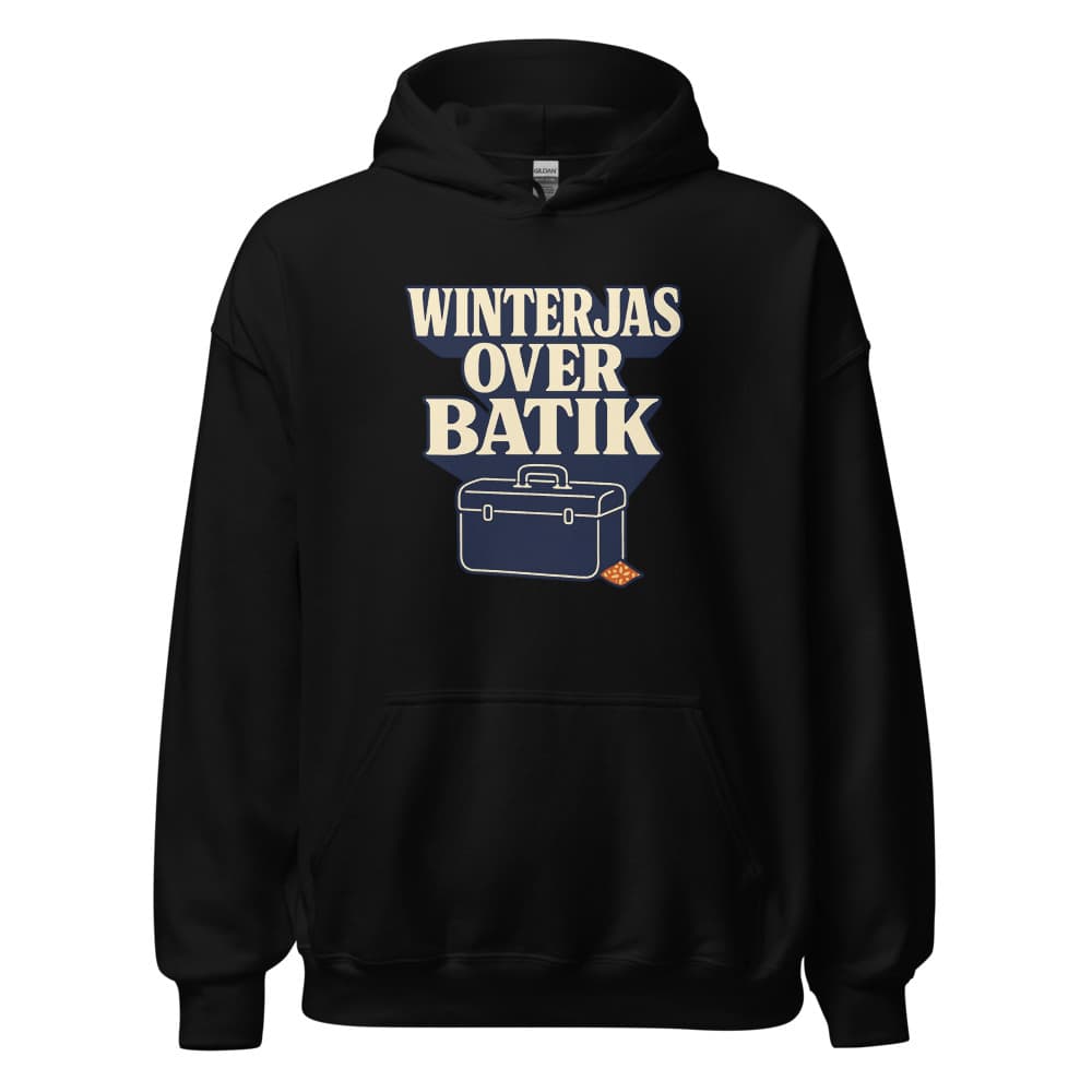 Winterjas Over Batik Hoodie