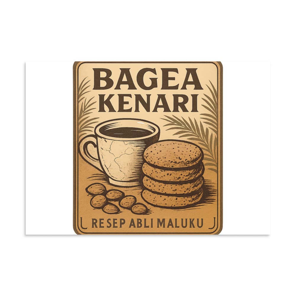 Bagea Kenari Vintage Blik Poster