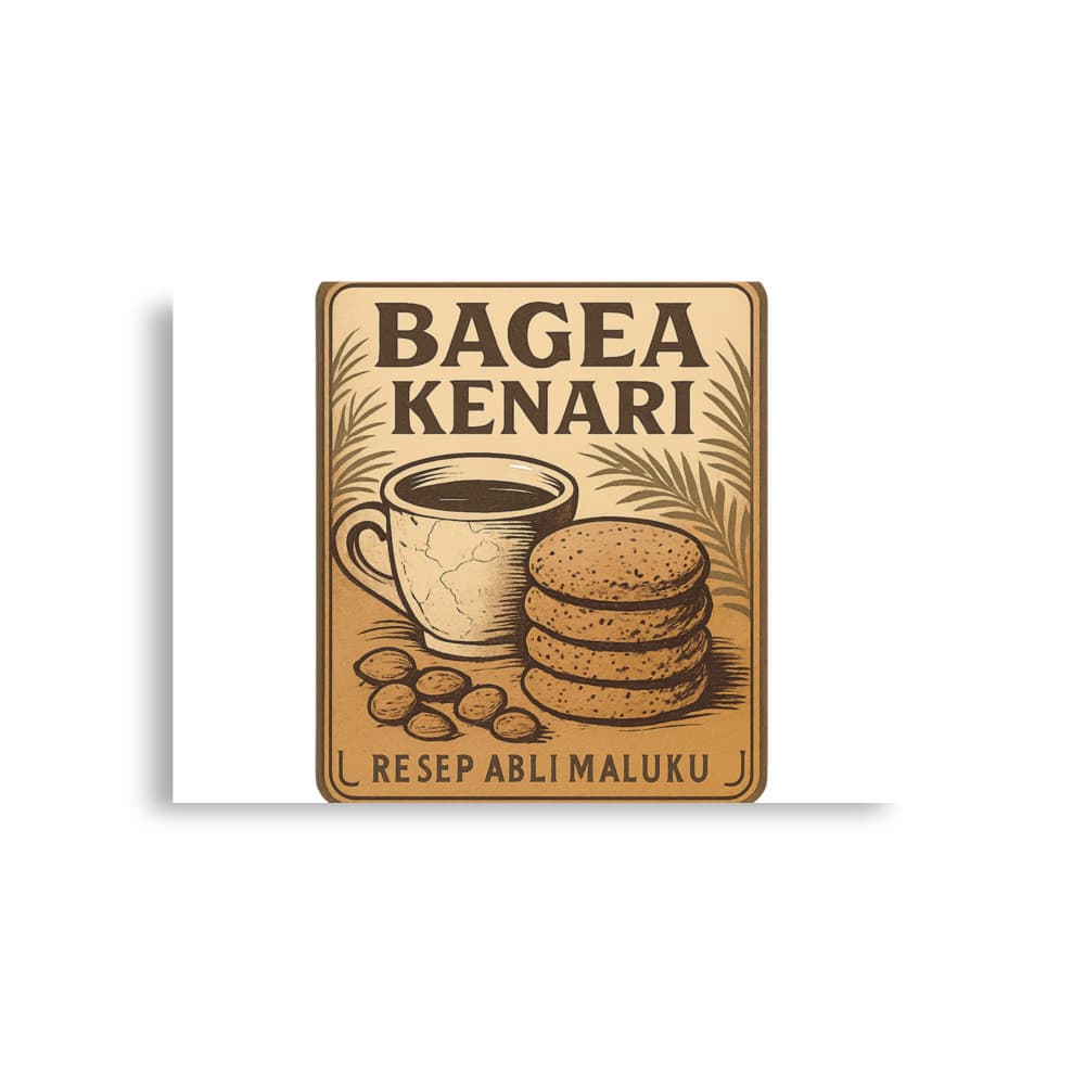 Bagea Kenari Vintage Blik Poster – view 3